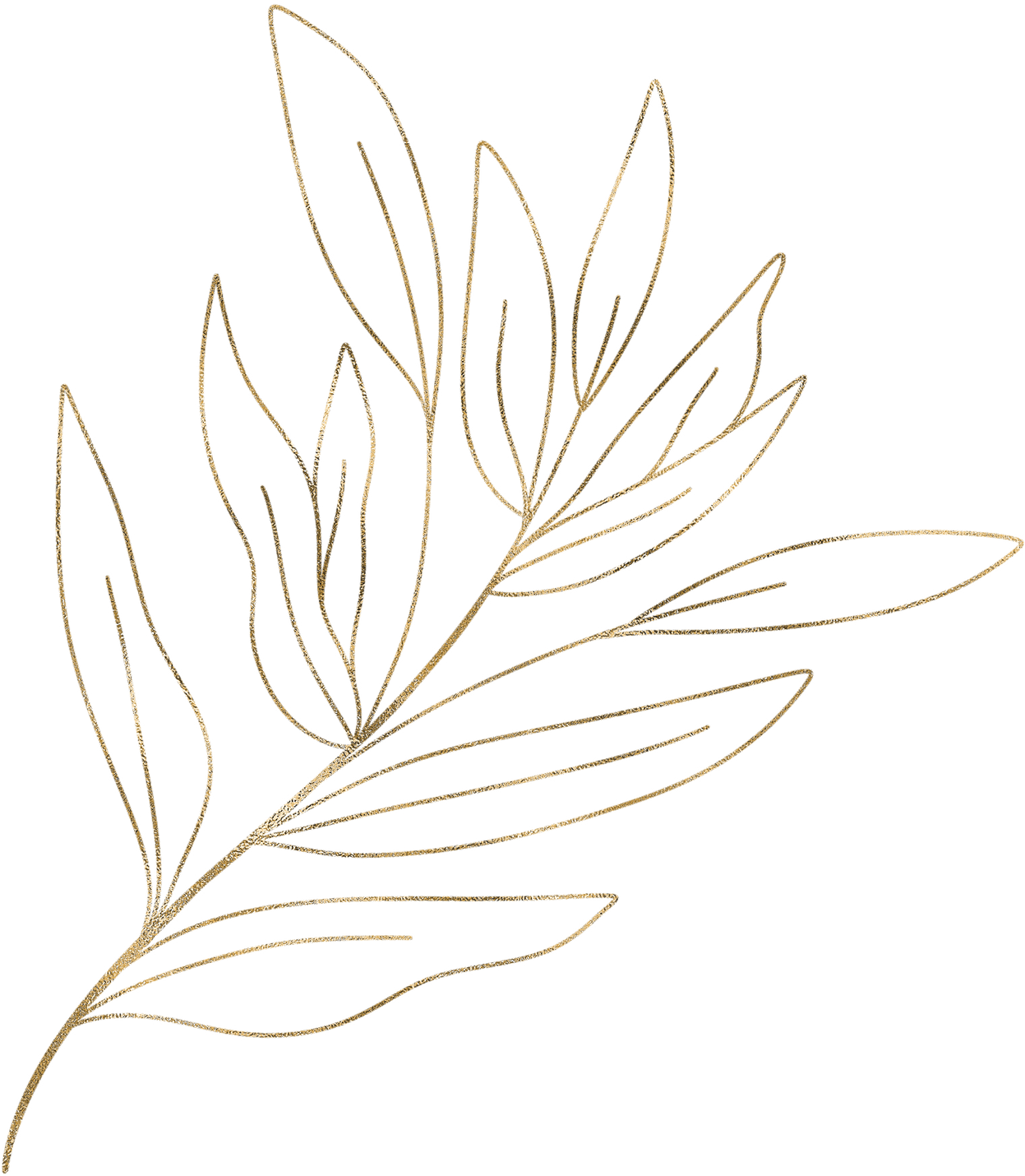 Gold Glitter Branch